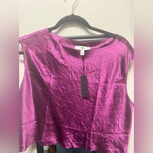 Banana Republic Women's Fuchsia Satin Blouse